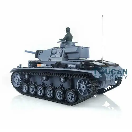 2 4G 1/16 шкала Henglong 6 0 пластиковый немецкий Panzer III L RTR радиоуправляемая модель танка