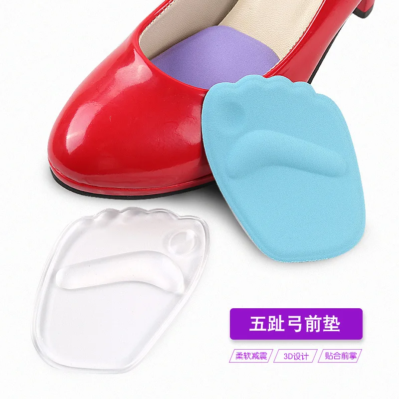2 шт. стельки из силикона и геля для обуви на высоком каблуке противоскользящие
