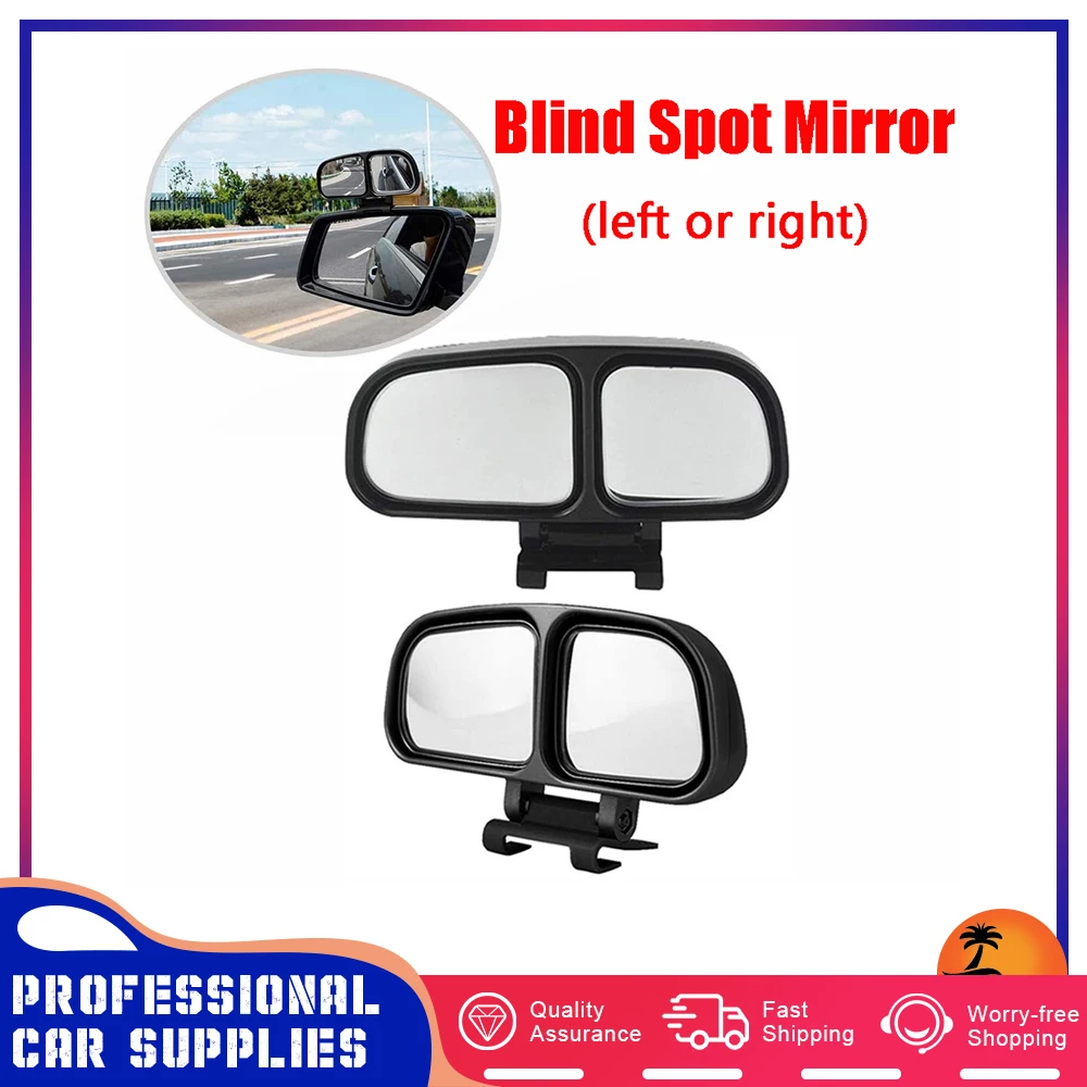

Universal Parking Auxiliary Rear View Mirror Blind Spot Mirror Wide Angle Side Mirror Adjustable HD Rearview Mirror Left/Right