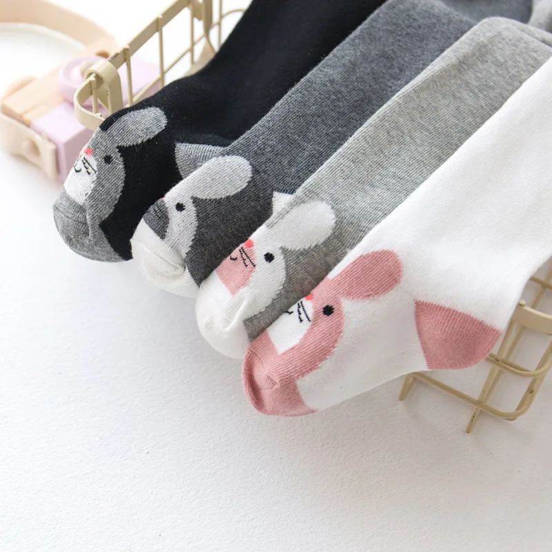 

Kid Girl Tights Baby Stockings Autumn Baby Tights Child Pantyhose Cotton Pants Cartoon Cute Girls trousers