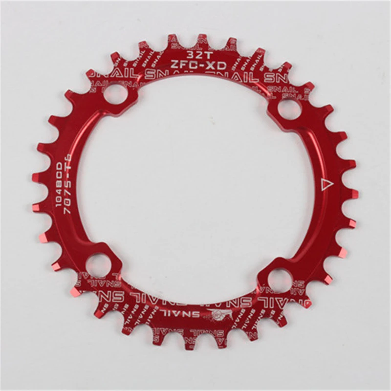 Велосипедная шатуна SNAIL 104BCD узкая широкая овальная круглая Цепь 32-42T запчасти для