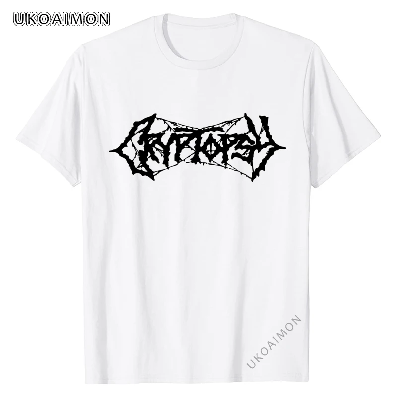 

Cryptopsy Logo Customized Slim Fit T-Shirt High Quality Cute Tee Shirt Short Sleeve Regular T-Shirts Leisure Personalized