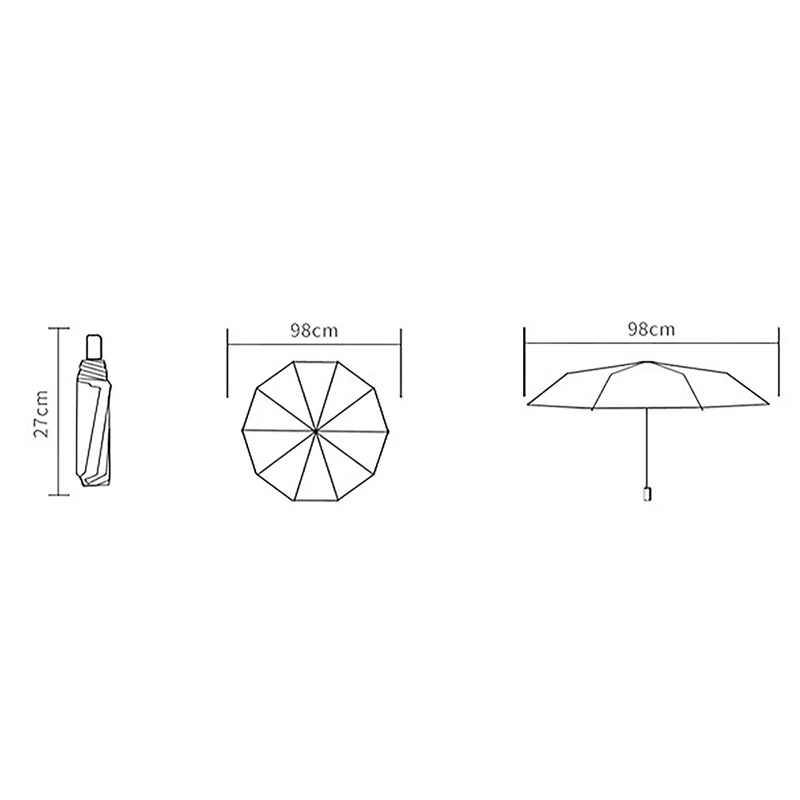 

Folding Umbrella for Women Travel UV Windproof Rain Female Sun Girl Parasol Pocket Umbrellas