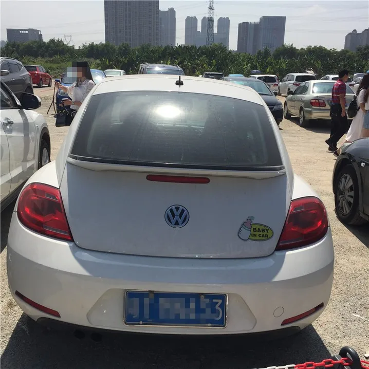 For Volkswagen Beetle Spoiler Sport 2013 2014 2015 2016 2017 2018 ABS Material Car Rear Wing Primer Color Trunk | Автомобили и