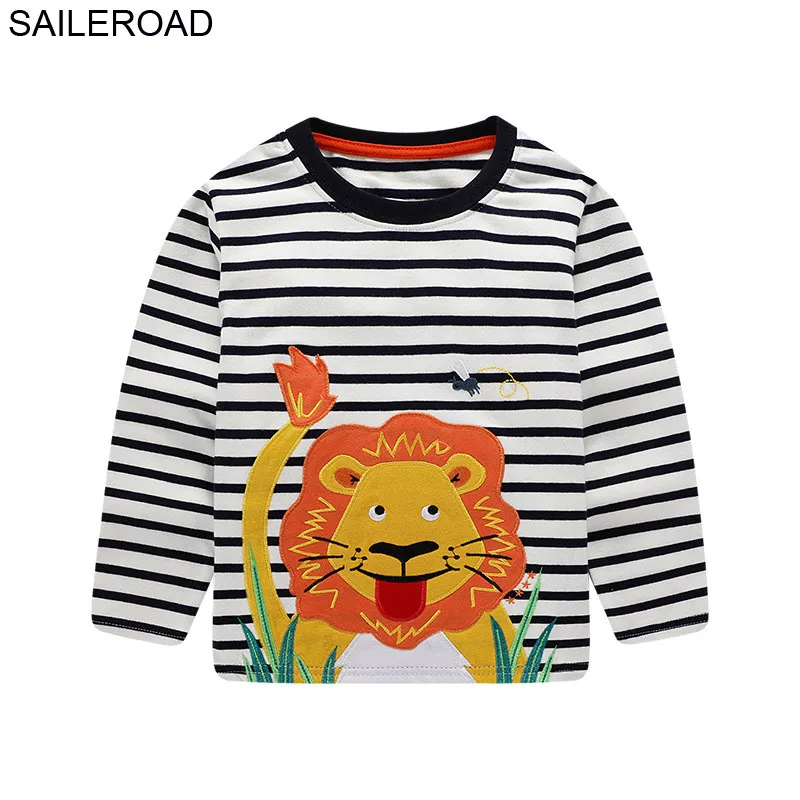 7007 SAILEROAD/осенние Топы для мальчиков с изображением От 2 до 8 лет, машины, пожарной машины, Осенние футболки с длинными рукавами для мальчиков детская футболка для малышей с изображением Тао хлопковая одежда для малышей - Цвет: 7007