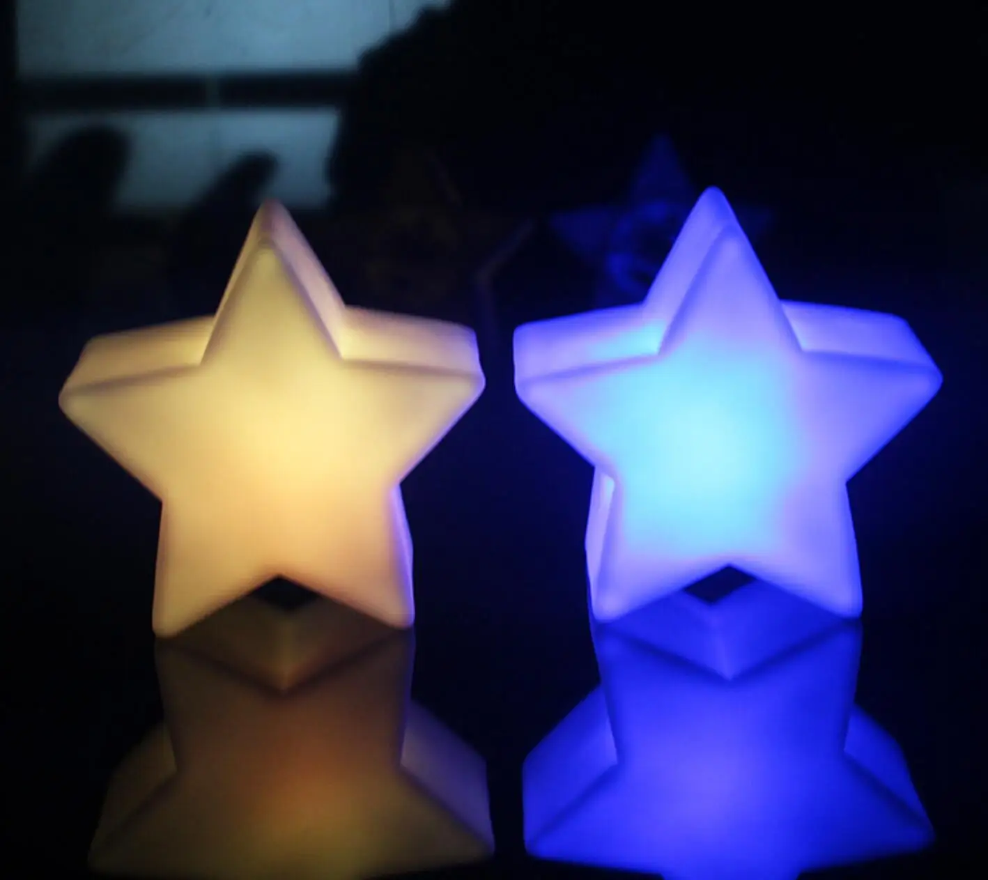 

Пятиконечная звезда цветной светодиодный маленький ночной Светильник ЗВЕЗДА ДЕКОРАТИВНЫЙ мини-светильник
