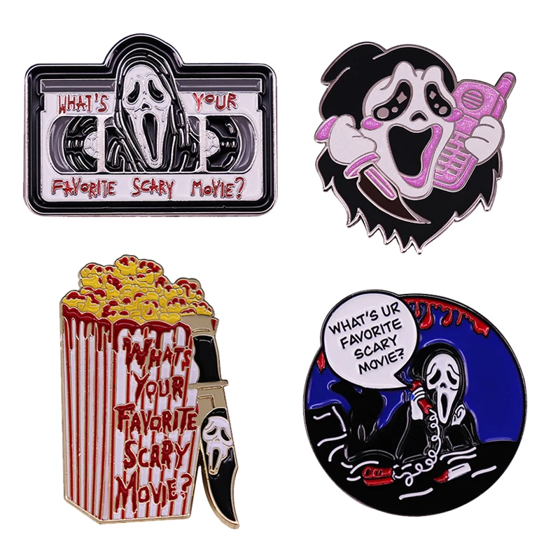 Какой у вас любимый страшный призрак крик убийца вызов эмалированная булавка