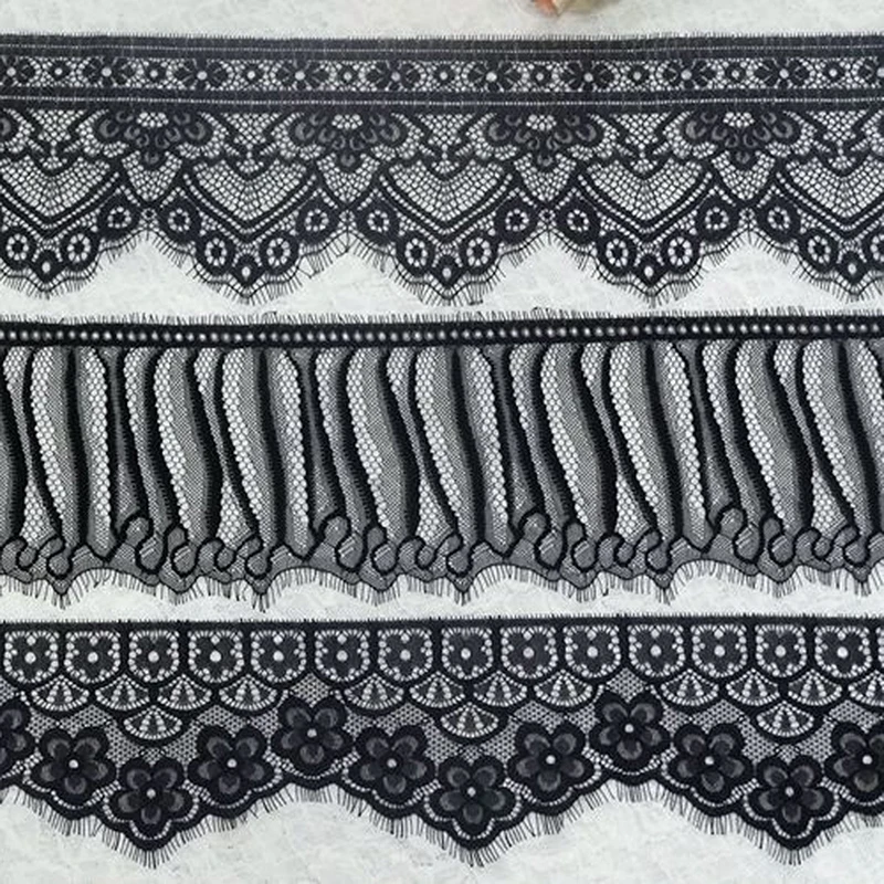 6 meter/Pack французский кружевной отделкой “Шантильи” сливы цветок DIY платье юбка