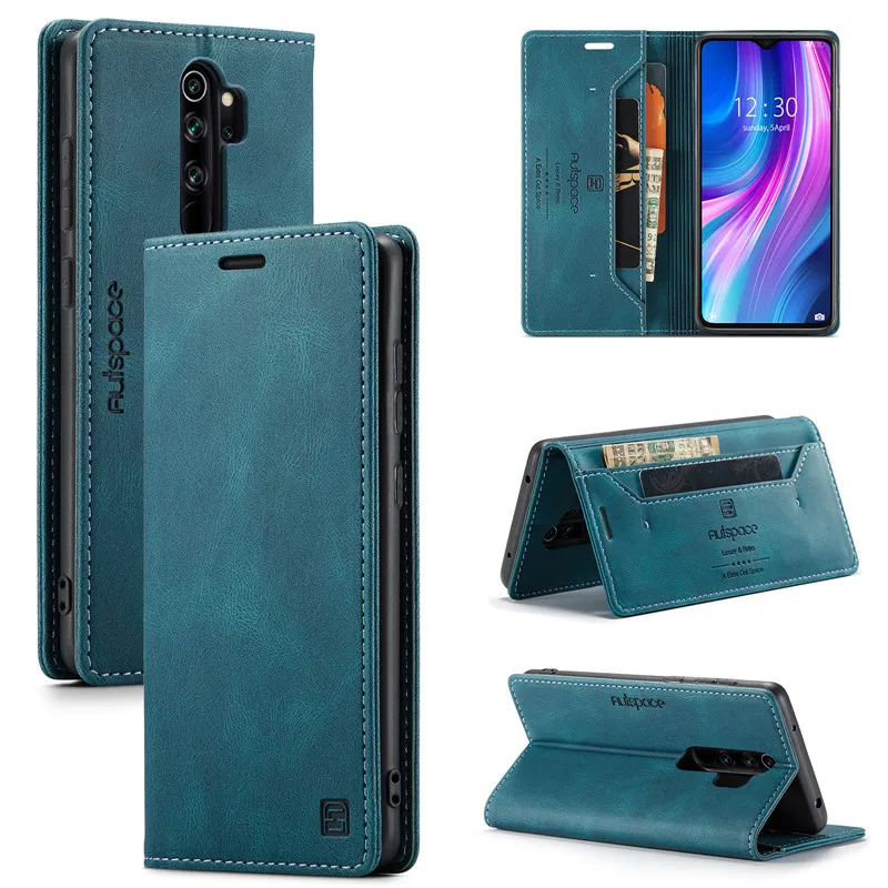 Чехол для Redmi Note 8 Pro кошелек с магнитной застежкой карт чехол Xiaomi 9 роскошный
