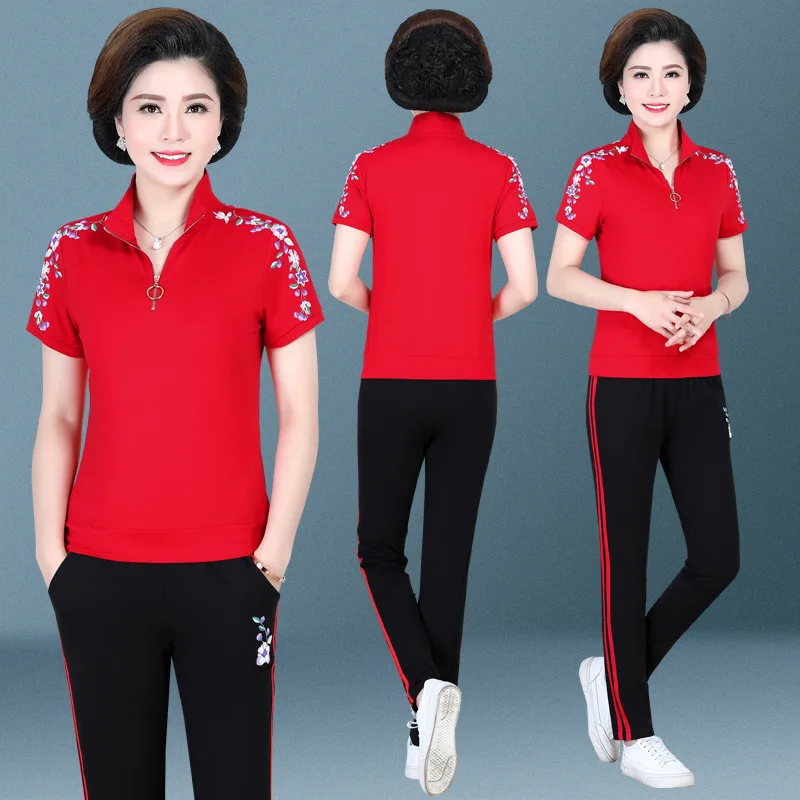 

Женский спортивный костюм, хлопковая толстовка с цветочным принтом и спортивные штаны, спортивный костюм для бега, повседневный спортивный...