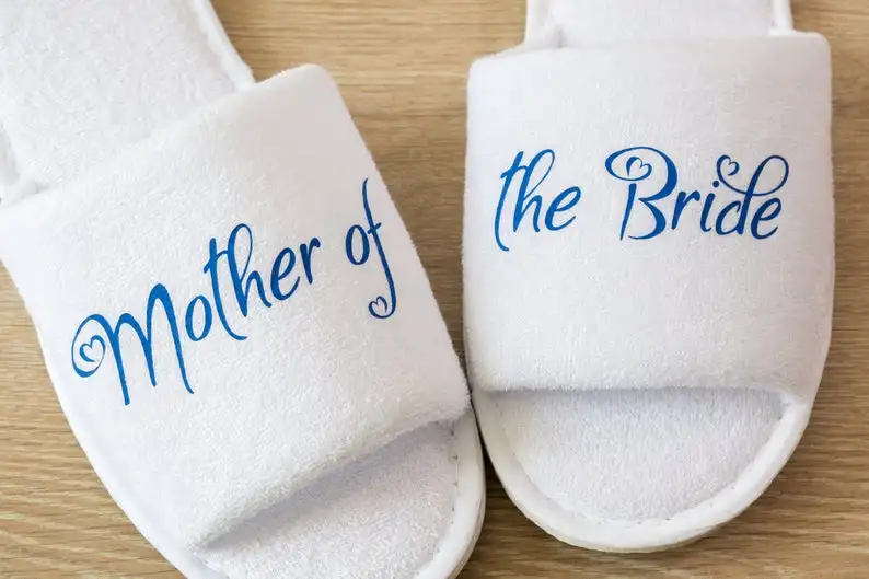 Индивидуальный подарок подружки невесты свадебные тапочки открытая