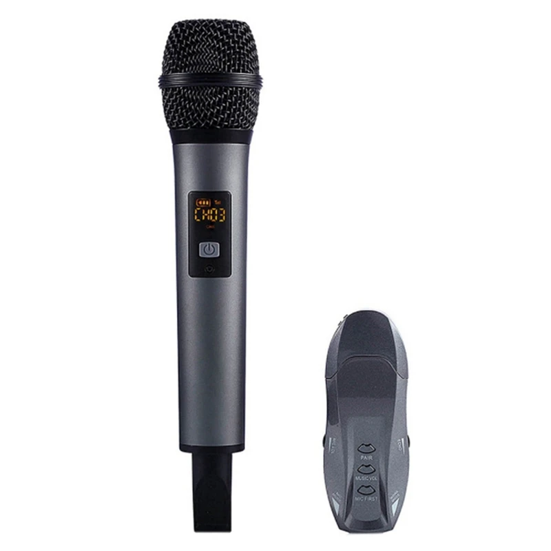 

Bluetooth Microphone 10 Channels TWS UHF Digital Wireless Microphone System With 1 Microphone For Home KTV Stage