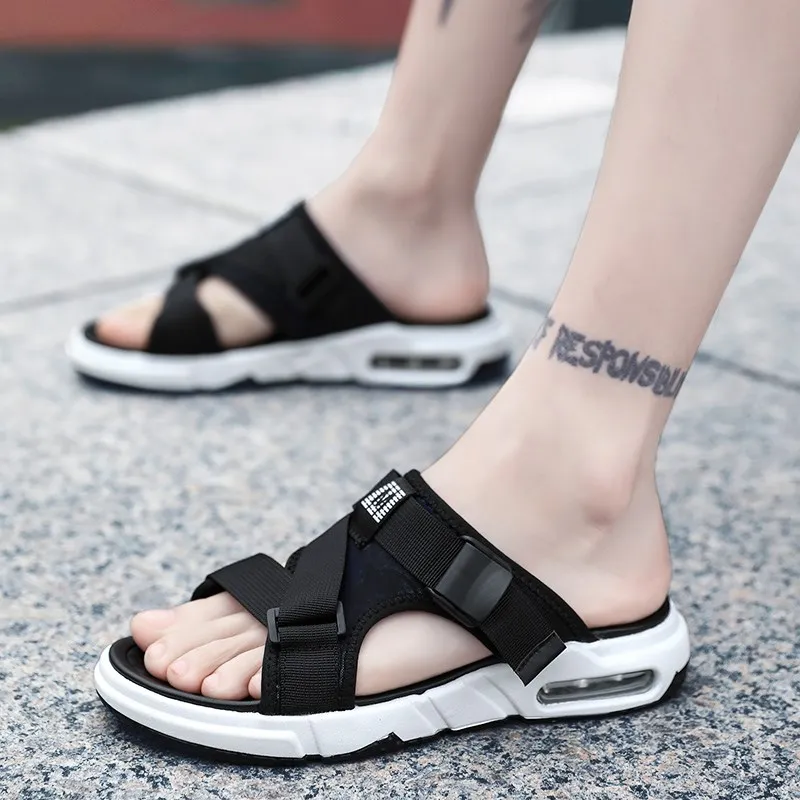 Мужские сандалии Летние шлепанцы Мужская обувь Новинка 2019 года Трендовая для