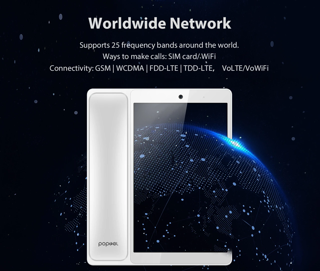 POPTEL V9 8,0 дюймовый смартфон 2 Гб ОЗУ 16 Гб ПЗУ Android 8,1 SC9832E четырехъядерный 5MP OTA OTG стол LTE 4G мобильный телефон