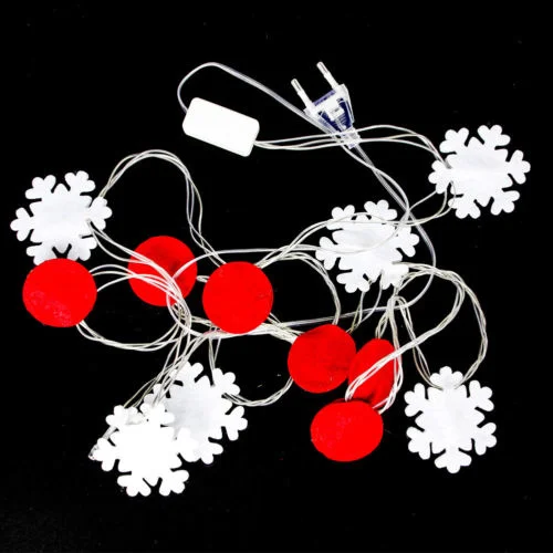 Рождественская подвеска украшения в виде капли светодиодная гирлянда на