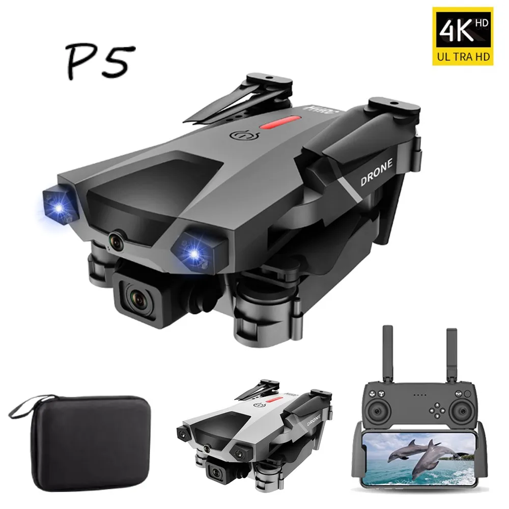 

New P5 RC Drone 4K With Camera Aerial Photograph Drones RC Foldable Quadcopter Professional FPV WIFI Helicopter Toys For Boys