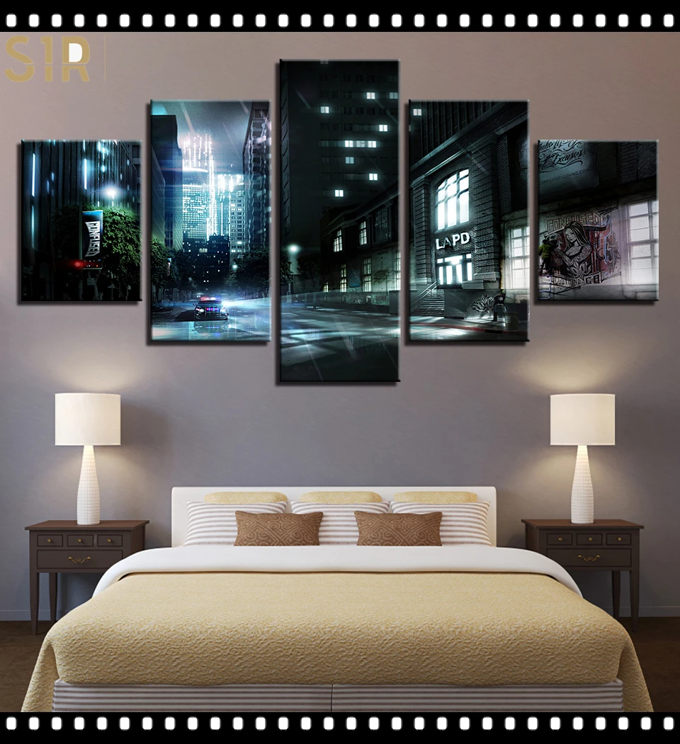 

World Famous Architecture Beauty HD Five Wall Painting Decorative Painting Anime Posters Wall Decor Anime Decor Room Decor