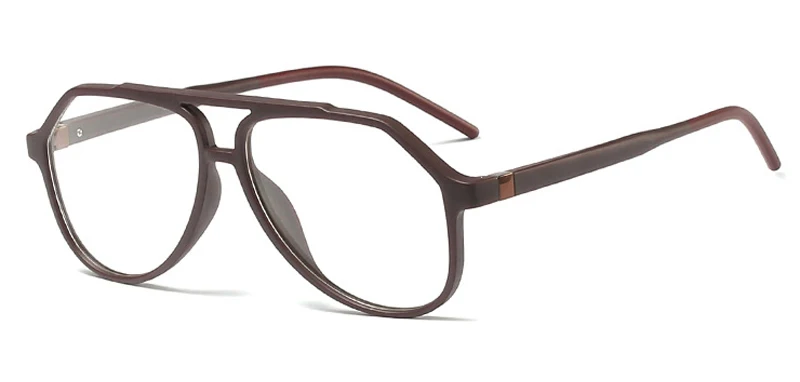 brown with clear Kachawoo оптические очки оправа мужские матовые черные модные очки tr90 Ретро стиль лёгкие очки подарочные товары - Цвет оправы: brown with clear