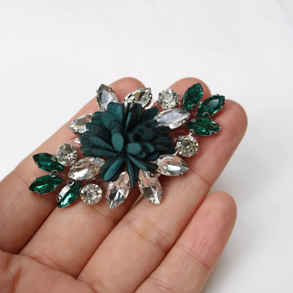 1 шт. аппликации для одежды с кристаллами и цветами из бисера | Дом сад