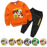 new winter baby clothes suit cotton mickey baby boy girl clothes 2pcs baby outerwear unisex childrens clothing suit 4 6 8 12 y
