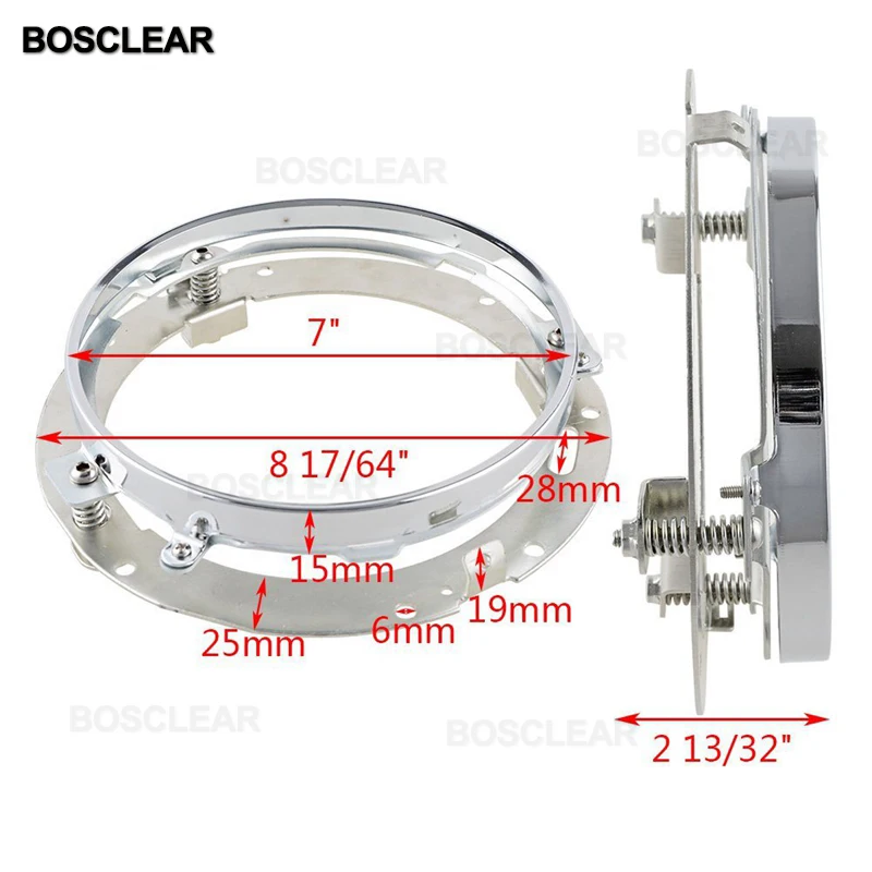 7 дюймовые круглые аксессуары для светодиодных фар монтажное кольцо Jeep Wrangler JK Hummer