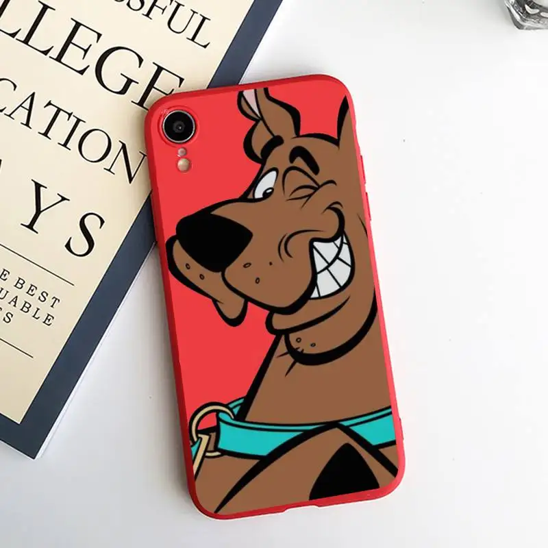 

dog Scooby Doo Cute animal Phone Case Candy Color for iPhone 6 7 8 11 12 s mini pro X XS XR MAX Plus