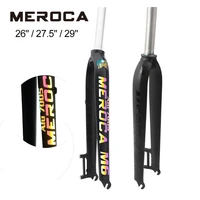meroca mountain bike front fork m6 7075 aluminum slloy disc brake fork 2627 529 inch universal front for mtb disc brake 700c