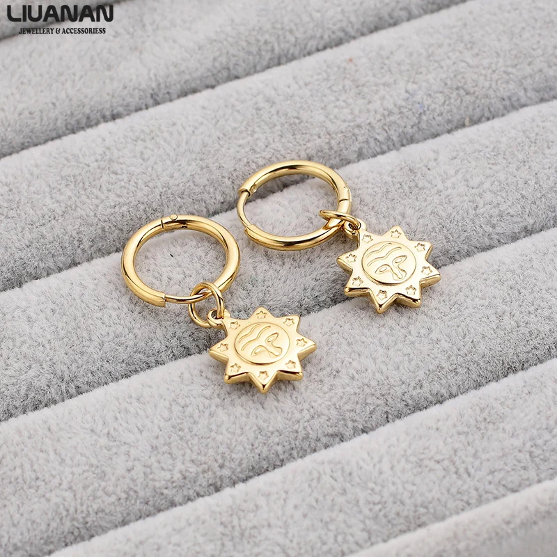 

2pcs/set Geometric Women Dangle Earrings Drop Earrings Female Earring Jewelry Gift For Women Girl Vintage Stainless Steel