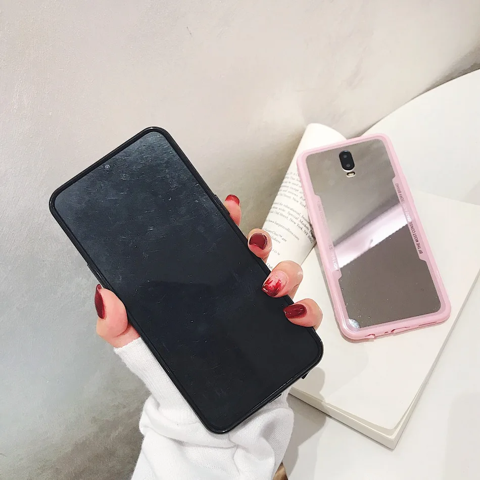 For OPPO A5 A9 2020 Reno 3 Pro F11 F9 F7 F5 A73 RENO Z Luxury Mirror Case R17 A83 A7 A3s F1s Hard Acrylic Cases |