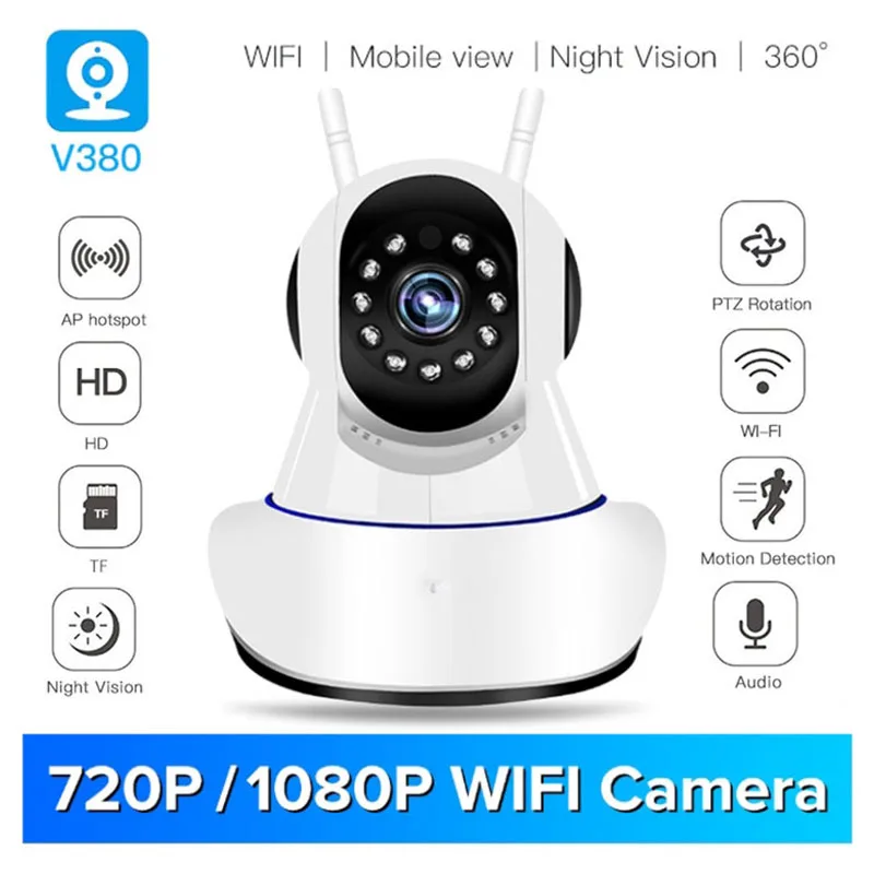 1080 P/720 P домашняя IP камера безопасности Беспроводная умная WiFi TF аудио рекордер