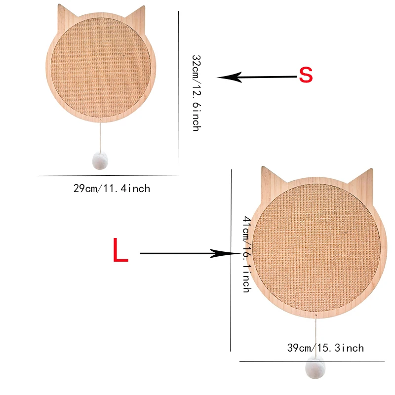 Когтеточка для кошачьих когтей креативная деревянная шлифовальная доска