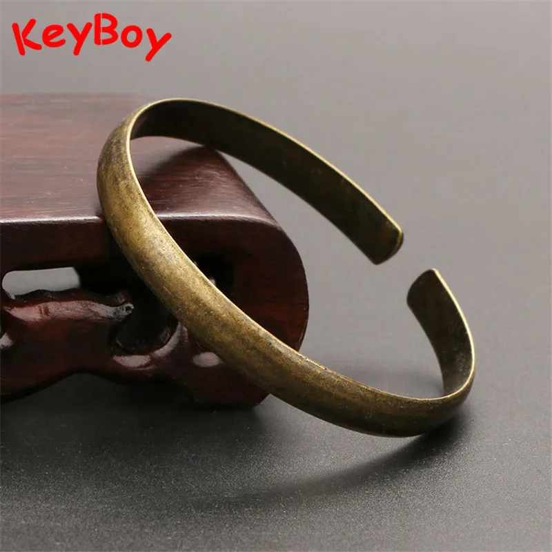 Винтажные латунные королевские браслеты Женский Браслет манжета глянцевый