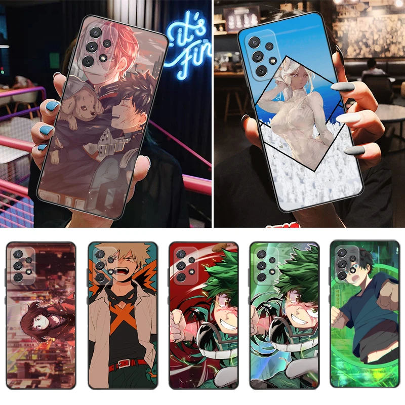 

My Hero Academia Dabi Shigaraki Todoroki Shouto Tomura Boku Bakugou Katsuki Phone Case For Samsung Galaxy A72 A52 4G 5G Carcasa