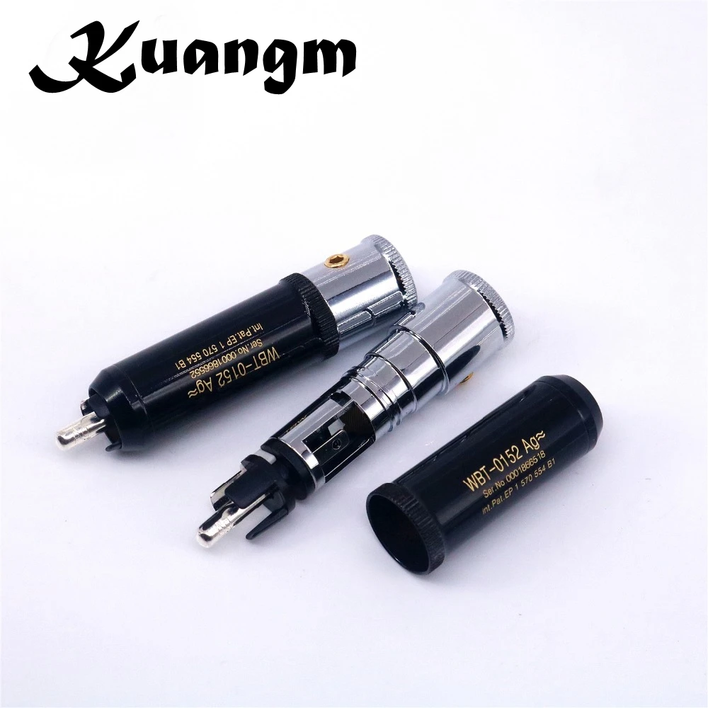 Kuangm Audio 0152AG Hi End HIFI DIY посеребренный штекер аудио RCA разъем для интерразъем кабель