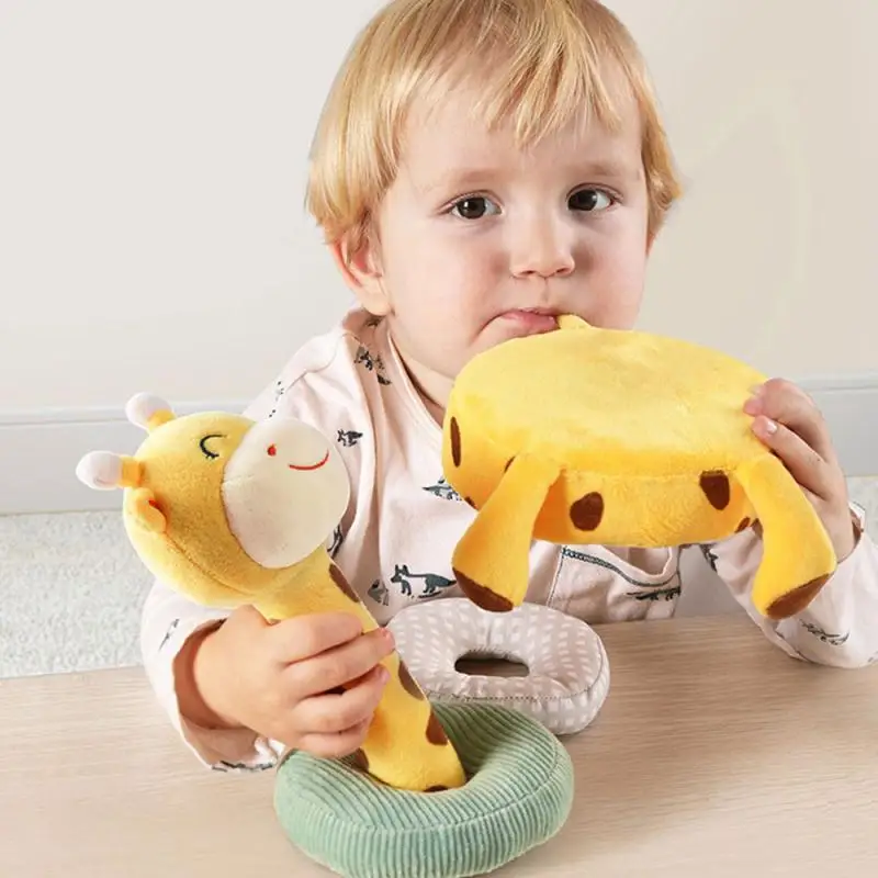 

Children's Educational Plush Giraffe Stacking Ring Baby Puzzle Ring Cute Doll Stacking Toy