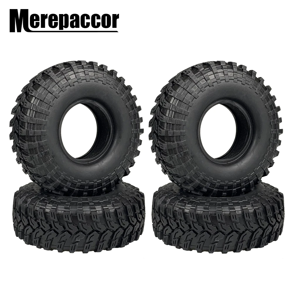 MEREPACCOR 4 шт. 114 мм 1 9 &quotрезиновые шины для колес 1:10 RC Рок Гусеничный осевой SCX10 II 90046