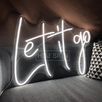 let it go neon sign custom wall decor for bar store cafe home garage bright store advertising led light