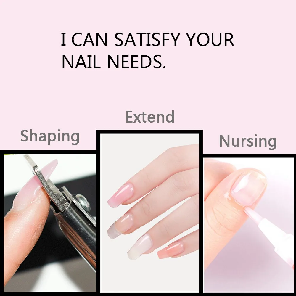 

60g Poly Nail Gel Nail Gel Builder Nail Tool Clear Nail Hard Jelly Long Lasting Gel Nail Polish