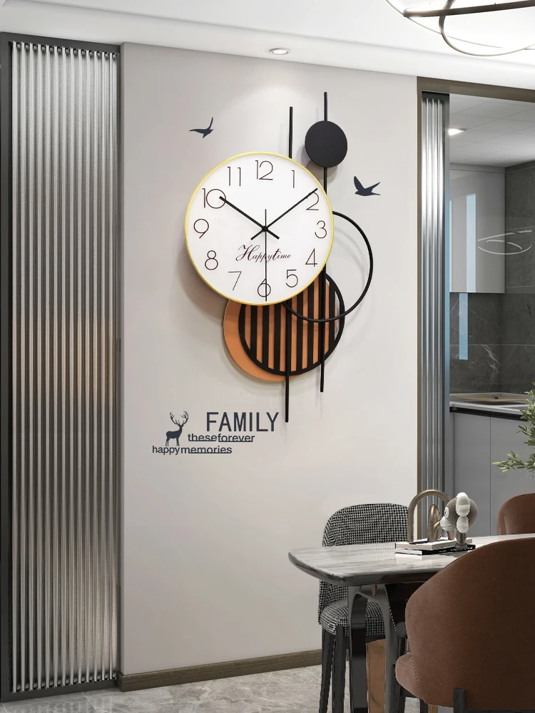 

Creative Large Metal Wall Clock Modern Design Reloj De Pared Watch Wall Home Decor Living Room Bedroom Decoration Iron Sticker