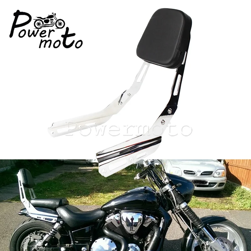 Хромовое пламя Sissy бар спинка с прокладкой для Honda VTX1300 VTX1800 VTX 1300 1800 C F весь год VTX1300C