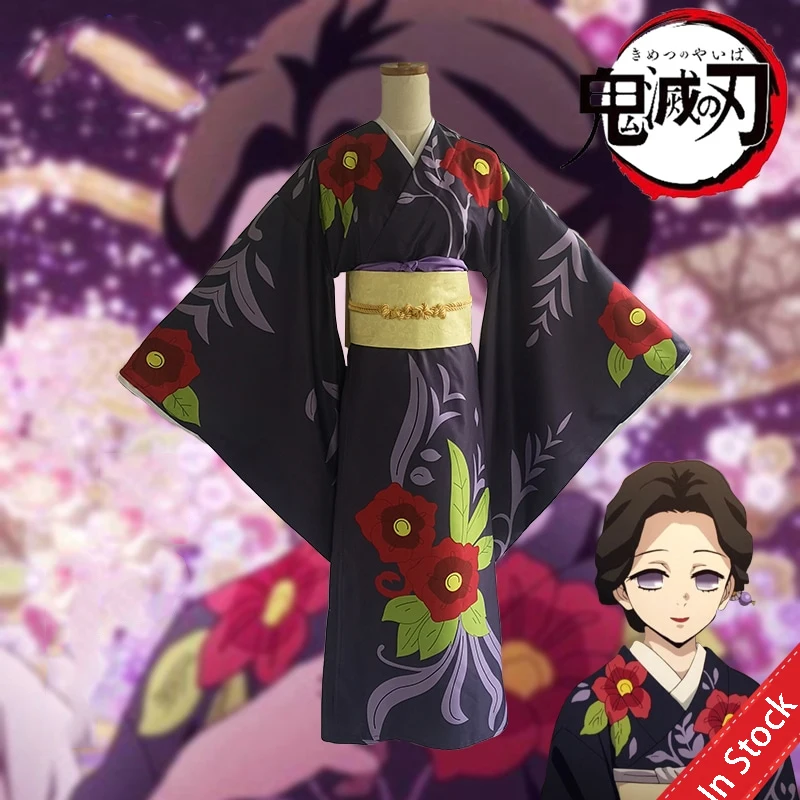 

Anime Comic Demon Slayer Kimetsu no Yaiba Cosplay Costumes Tamayo Cosplay Costume Women Kimono Uniforms Clothes suits Dresses
