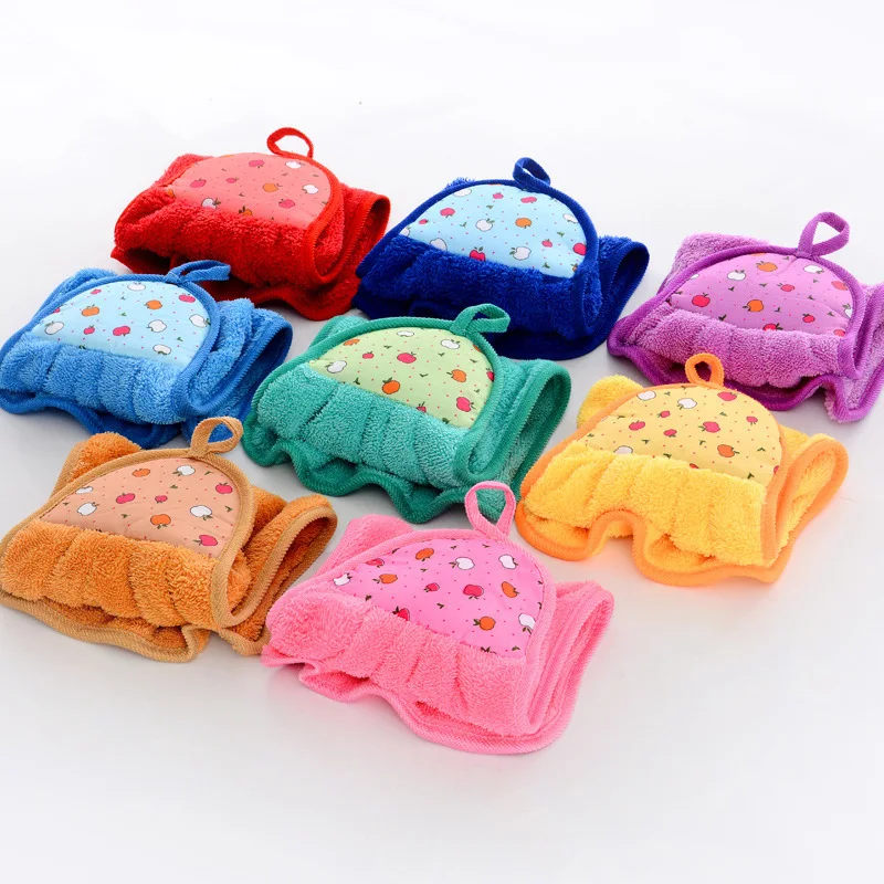 Креативное красочное полотенце с фруктами из кораллового бархата утолщенное