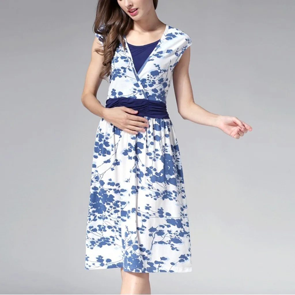 JAYCOSIN женское платье для беременных без рукавов многослойное кормления с