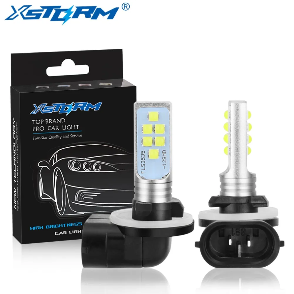 

2Pcs H27 880 881 Led Bulb P13W Led PSX26W H27W 1400LM 6000K White Car Fog Light Driving DRL Daytime Running Lamp Auto 12V - 24V