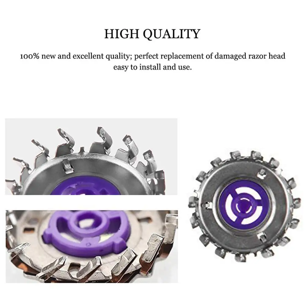 

Head Shaver Heads Beard Cutter Replacement Razor Head With 3 PCS Doublelayer Blade More Durable and Sharper for HQ55 HQ4 grand