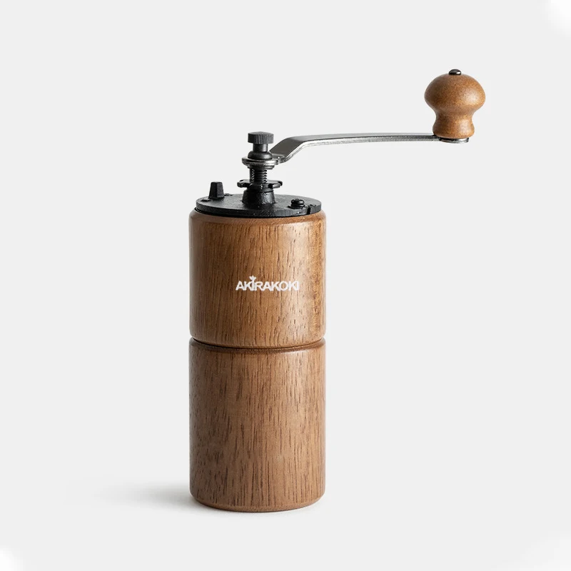 

AKIRAKOKI Manual Coffee Grinder with Adjustable Setting Conical Burr Mill Burr Coffee Grinder for French hand dripper Mokapot