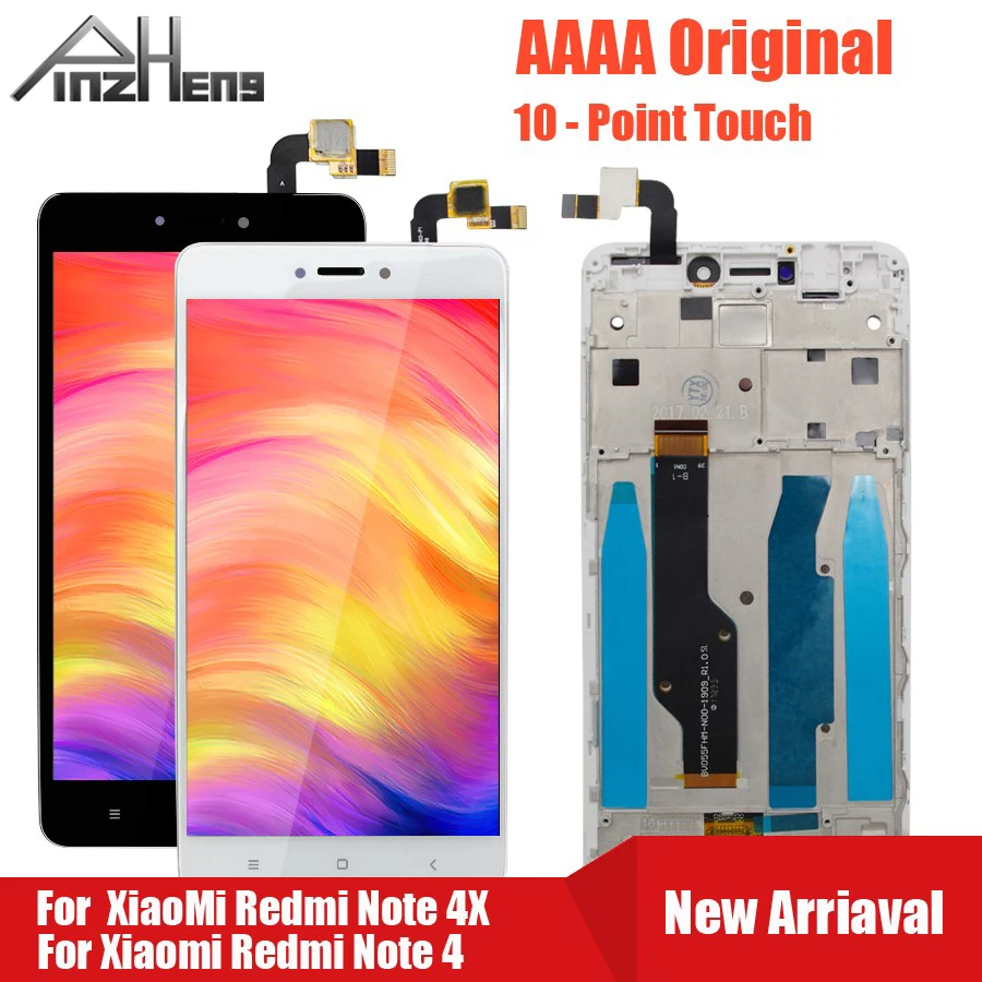 ЖК-экран PINZHENG AAAA для Xiaomi Redmi Note 4 4X дисплей для Snapdragon 625 MTK Helio X20 сменный ЖК-дисплей