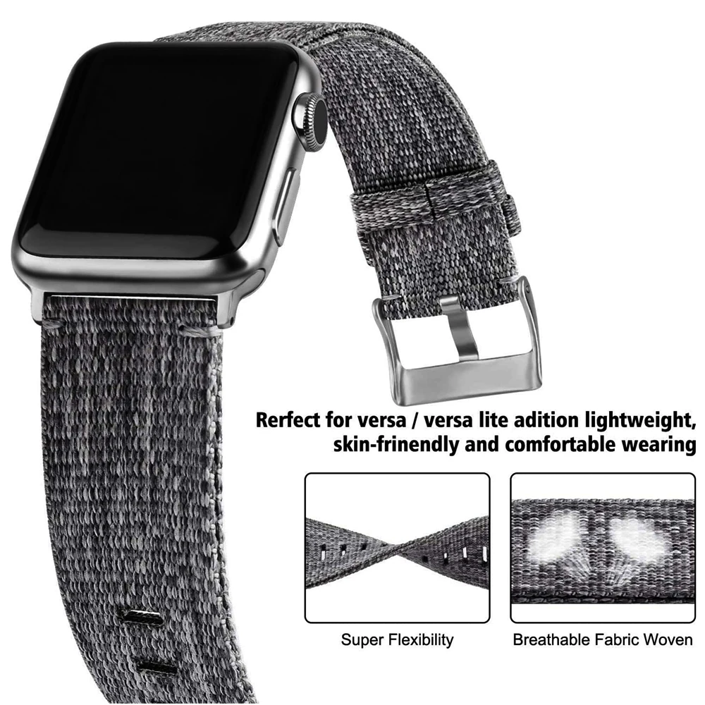 

Ремешок нейлоновый для iwatch se, спортивный браслет для apple watch series 6 5 4 3 44 мм 40 мм 42 мм 38 мм, аксессуары для женщин и мужчин