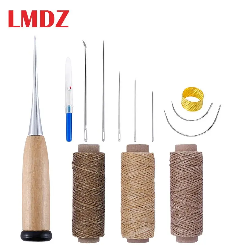 Набор ручных швейных игл LMDZ 13 шт. сделай сам кожаная игла и набор ниток для