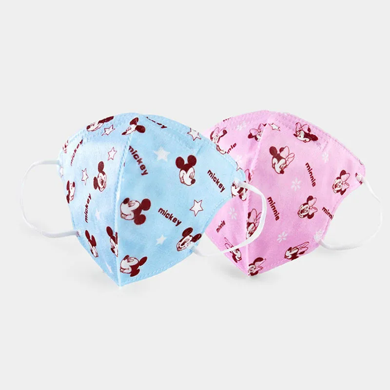 Детская маска для лица Disney моющиеся хлопковые Многоразовые Дышащие маски Микки и